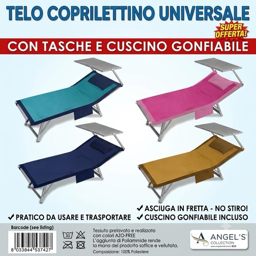 Telo mare lettino microfibra