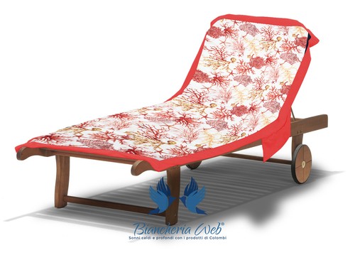 Telo mare lettino con - telo,